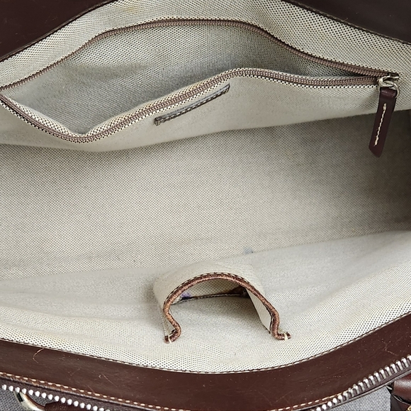 Vintage Dooney and Bourke Double Pocket Pink Monogram Logo Tote With Coin Purse - Picture 10 of 11